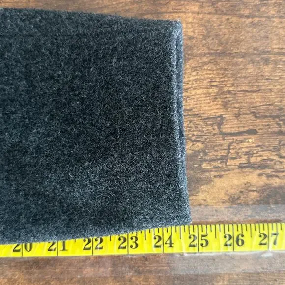 Izzi Collections 100 Wool Pea Coat Large Charcoal Gray Dark Academia Goth Preppy - Picture 5 of 8